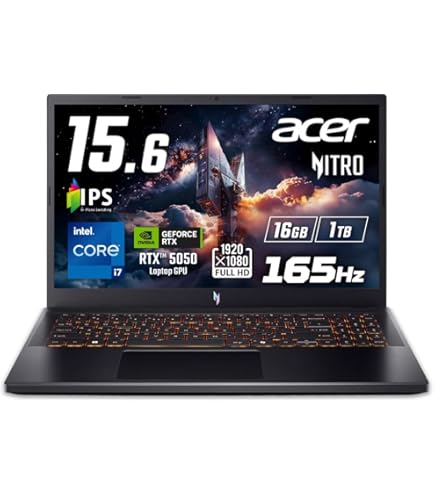 Amazon.co.jp: Acer Nitro V 15 Core i7 13620H RTX 5050 16GBメモリー